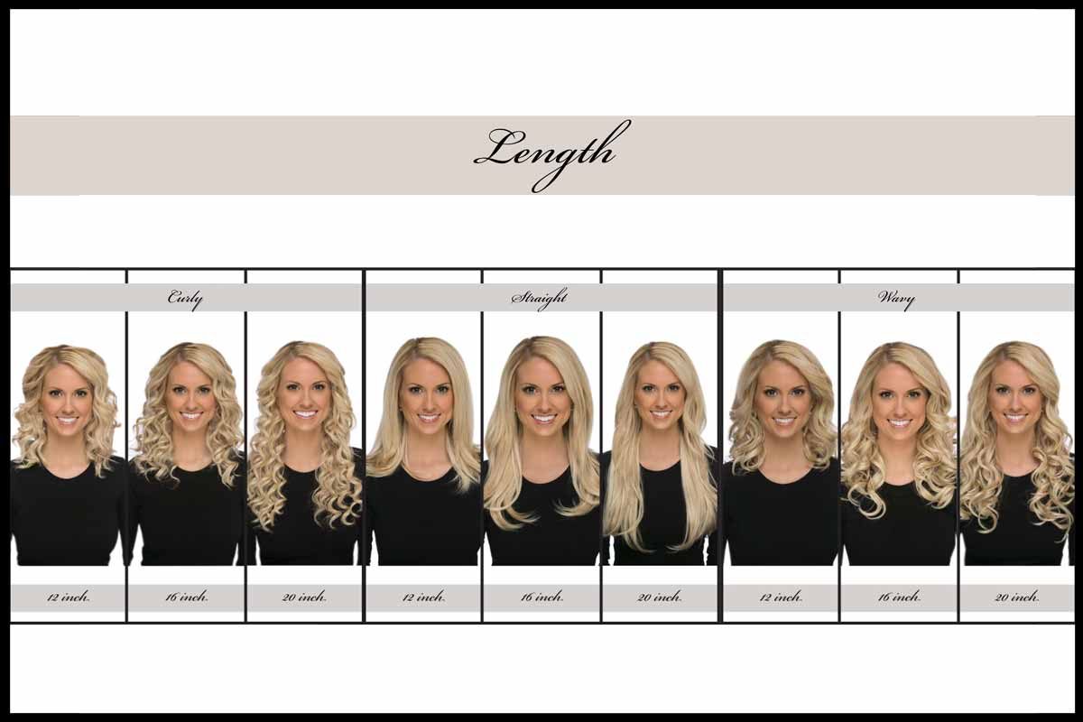 Length Of Hair Extensions Chart