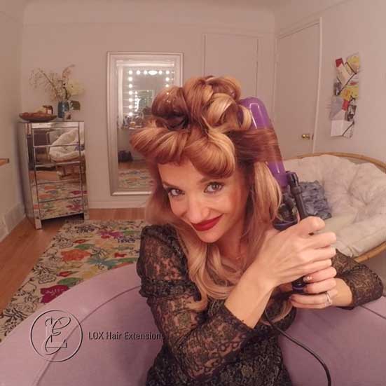 This tutorial will show you how to create this vintage style that will make you feel sexy and glamorous! #loxextensions