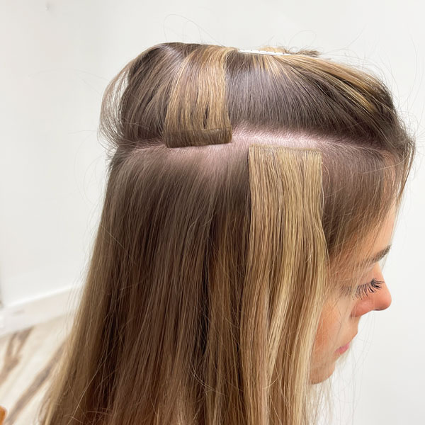 Preconcepción repetir Contar Hand-Tied Tape-In Hair Extensions | LOX Hair Extensions